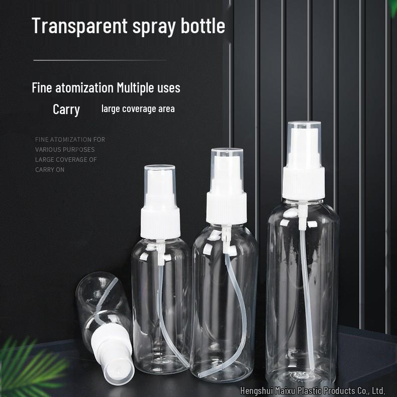 Transparent Spray Bottle, 5ml-100ml Sizes, for Makeup, Water, or Perfume