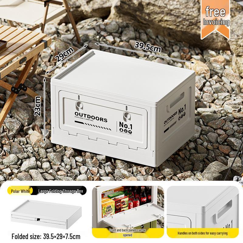 Folding Wooden Picnic Table & Car Trunk Organizer