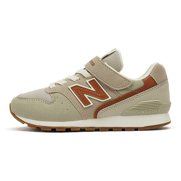 New Balance Casual Running Shoes Slip Resistant Cushioning Abrasion Resistant Breathable Low top Light Khaki Kids' YV996OG3