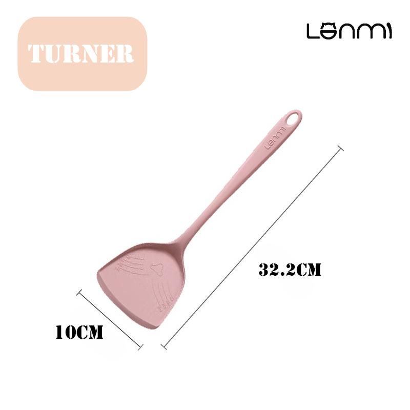 LANMI 3pc/set Silicone Spatula Special for Non-stick Pans Kitchen Spatula Food Grade Silicone Spoon Household Frying Pan Spatula