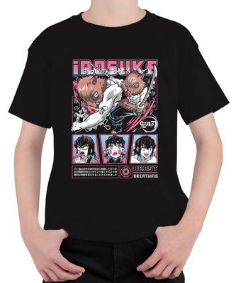 Inosuke Kimetsu no Yaiba Wildschweinmaske Anime Geschenk Bestie Unisex Kinder T-Shirt-