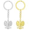 Vintage Poland Eagle Pendant Keychain for Men Women Gold Silver Metal Animal Backpack Keyring Ethnic Key Chain Rings