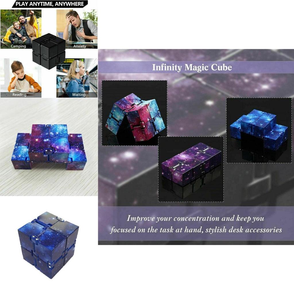 Premium Sensory Infinity Cube For Stress And Anxiety Relief Perfect For Kids And Adults