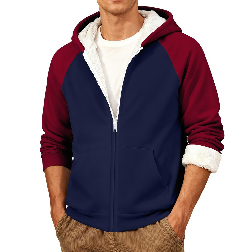 Men's Casual Warm Hooded Jacket