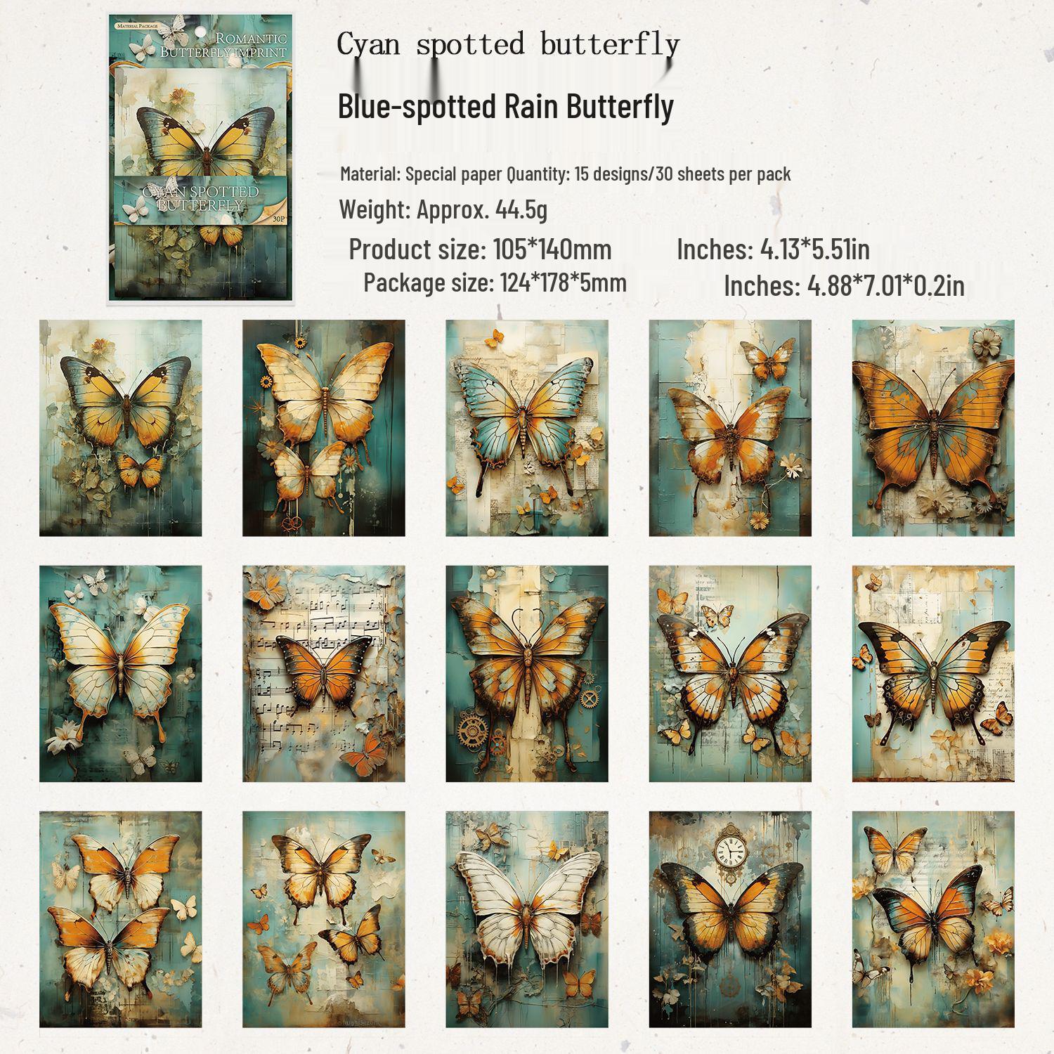 Трансграничный Gugu Романтический Бабочка Журнал Украшение Коллаж Бумага