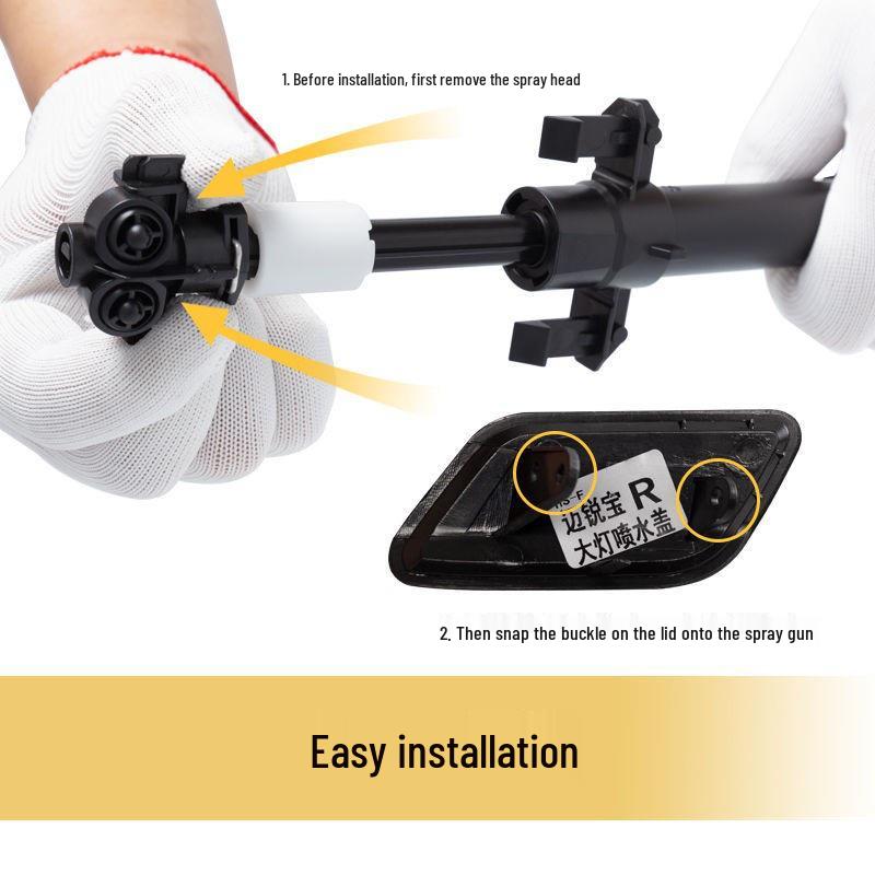 Headlight Washer Cover for 2012, 2015, 2016, 2019 Chevrolet Malibu Bumper Nozzle