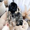 New Bamboo Flowers Scarf For Women Warmer Winter Pashmina Print Scarves Shawls Female Thick Blanket Wraps Foulard
