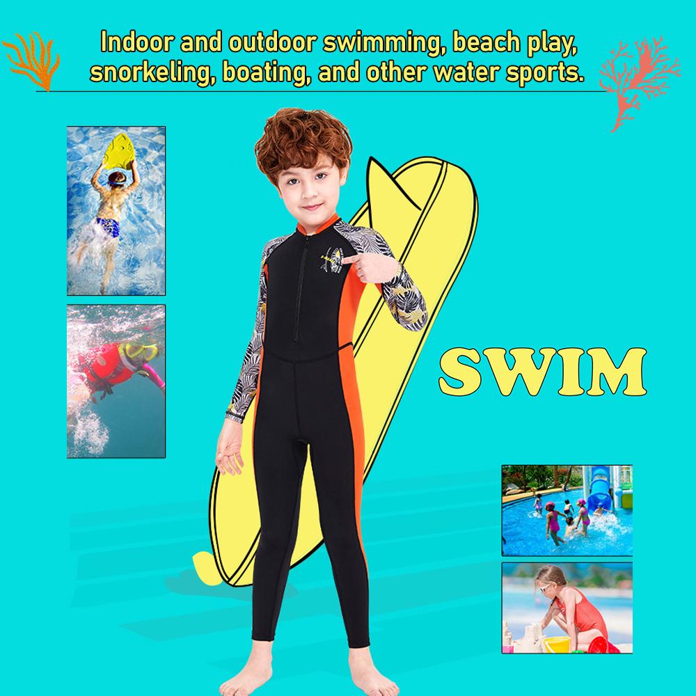 Kid Wetsuit One Piece Swimsuit Sun-Protective Quick-Drying Anti-Wear Anti-Scratch Properties