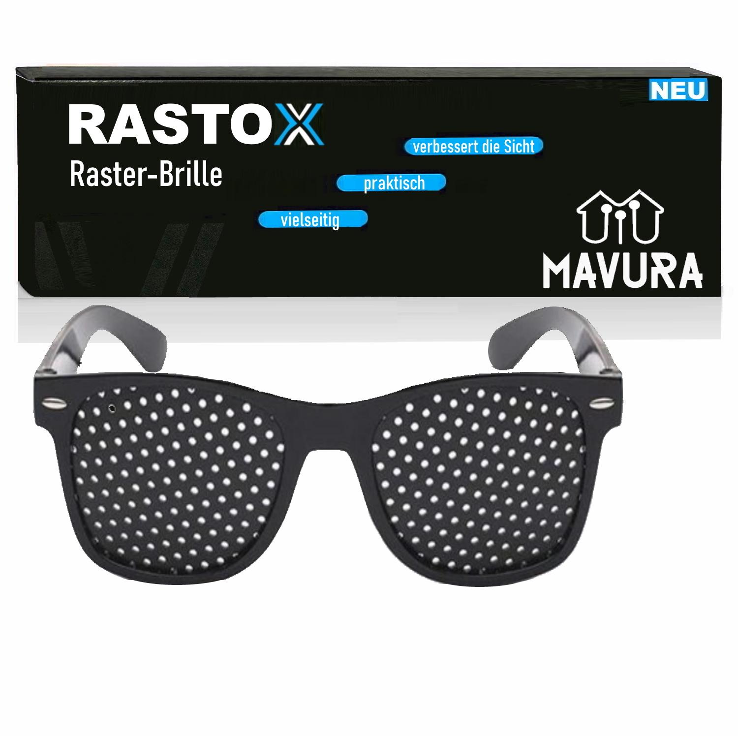 

Окуляри RASTOX з сіткою, окуляри з отворами для тренування очей, окуляри з сіткою для релаксації, чорні