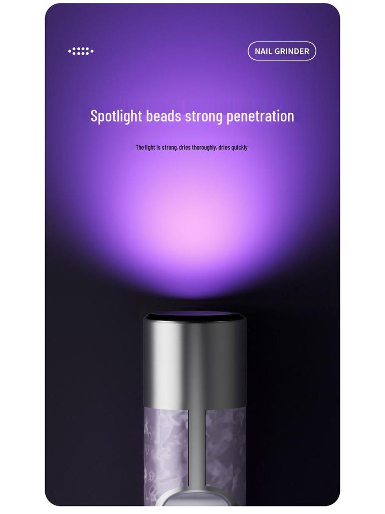 2-in-1 Elektrischer Nagelknipser & Polier-/Härtungs-LED-Lampe