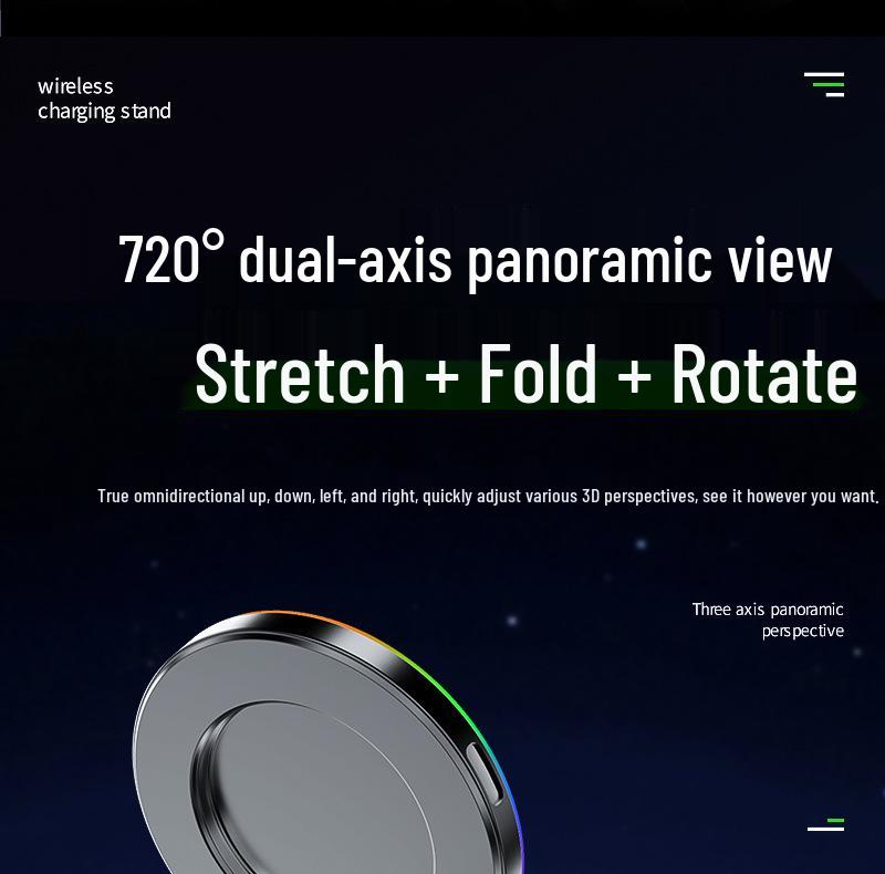 Magnetic Wireless Charging Car Phone Holder with Suction Cup
