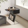 Modern Sofa Side Table Small Square Coffee Tables with Hidden Storage Coffee Tables for Living Room Big Size Interior Furniture