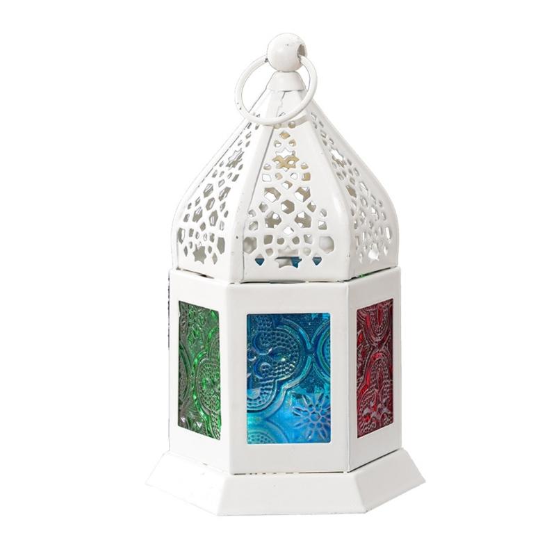 Moroccans Lantern Battery Operated Decorative Lantern Outdoor Indoor Table Lamp for Ramadans,Weddings, Parties,Event