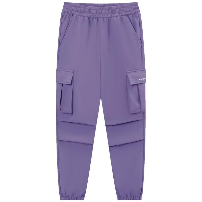 Xtep Kids Thermal Fleece Outdoor Cargo Pants 160