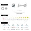 3MM-5MM Size D Color Moissanite 925 Sterling Silver Classic Simple Round Stud Earrings For Women Fine Stackable Jewelry