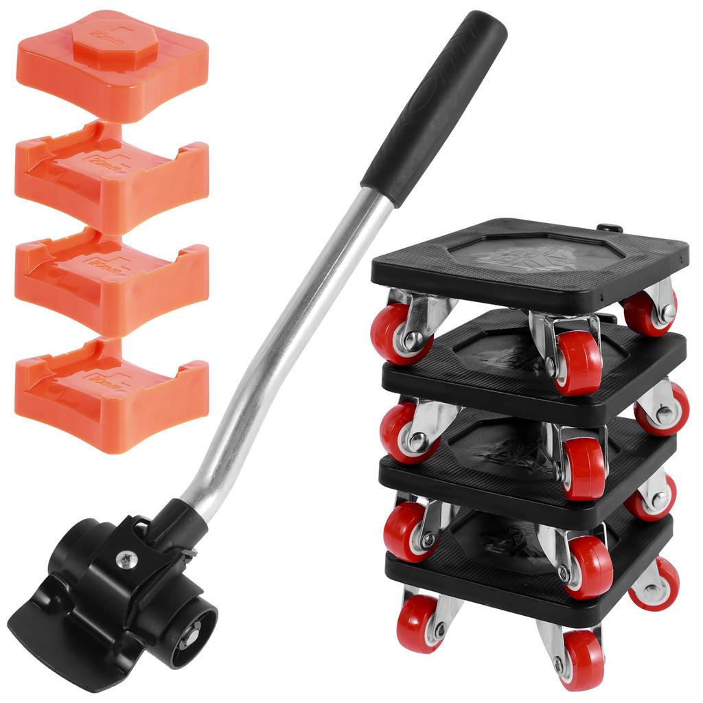 Household Heavy Duty Furniture Lifter Mover Roller with Wheel Bar Moving Device Furniture Moving Transport Tool
