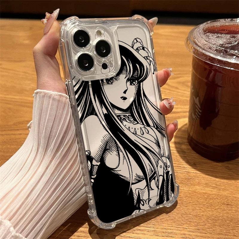 

Saints Seiyas Cygnus Hyoga Phone Case Clear For iPhone 17 16 14 15 11 12 13 Pro Max 16 E 15 Plus 17Air Shockproof Silicone Cover iPhone 12Pro Max