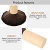 Anti-Static Hair Sweep Brush Wood Handle Barber Cleaning Brush Neck Duster Brush  For Barber Shop