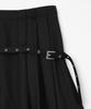 Milo Woman Belt Pocket Midi Skirt [Black]