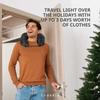 Adjustable Straps Fillable Neck Pillow Stuff With Clothes Self-filling Travel Pillow  Travel Use