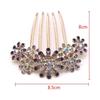 Hair Accessories Hairpins Beautiful Crystal Rhinestone Petal Hair Comb Flower Pin Hair Clip Claws Hairdressing Stylists Headwear