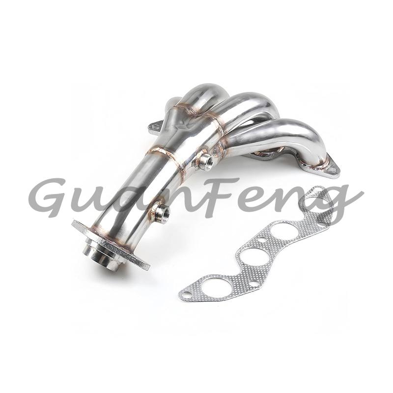 GUANFENG For Honda Civic EX 2001-2005 1.7L SOHC D17A2 For Stainless Steel Race Manifold Header Exhaust
