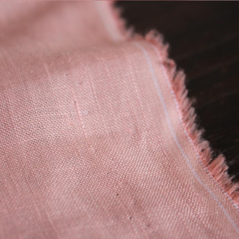 101 Pure Linen Slub Fabric for Summer Clothing: Solid Color 14s Linen for Pants and Shirts