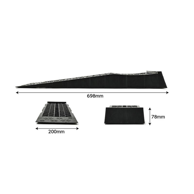 1 Pair Car Maintenance Ramp Car Tire Lifting Pad Outdoor Rescue Tools For Automobiles Car Repair Shop Tire Ramp