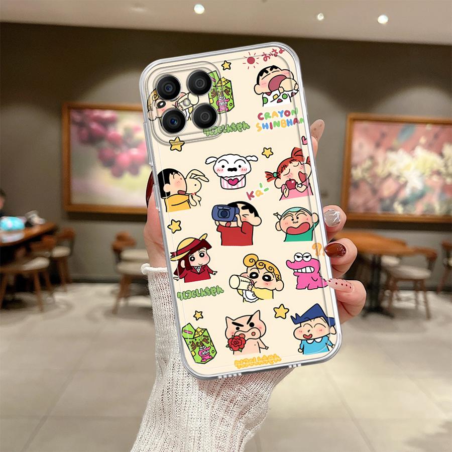 Cute Crayons Shinchans Soft Phone Cover Case for Honor X9a X8 90 Lite X8b X7b X9b X8a