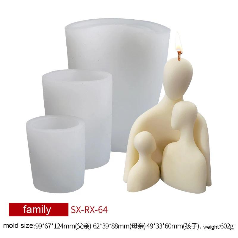 

1 комплект, силиконовая форма для свечей в виде влюбленных, форма для ароматических свечей из эпоксидной смолы своими руками, креативная форма для ароматических свечей в виде портрета D