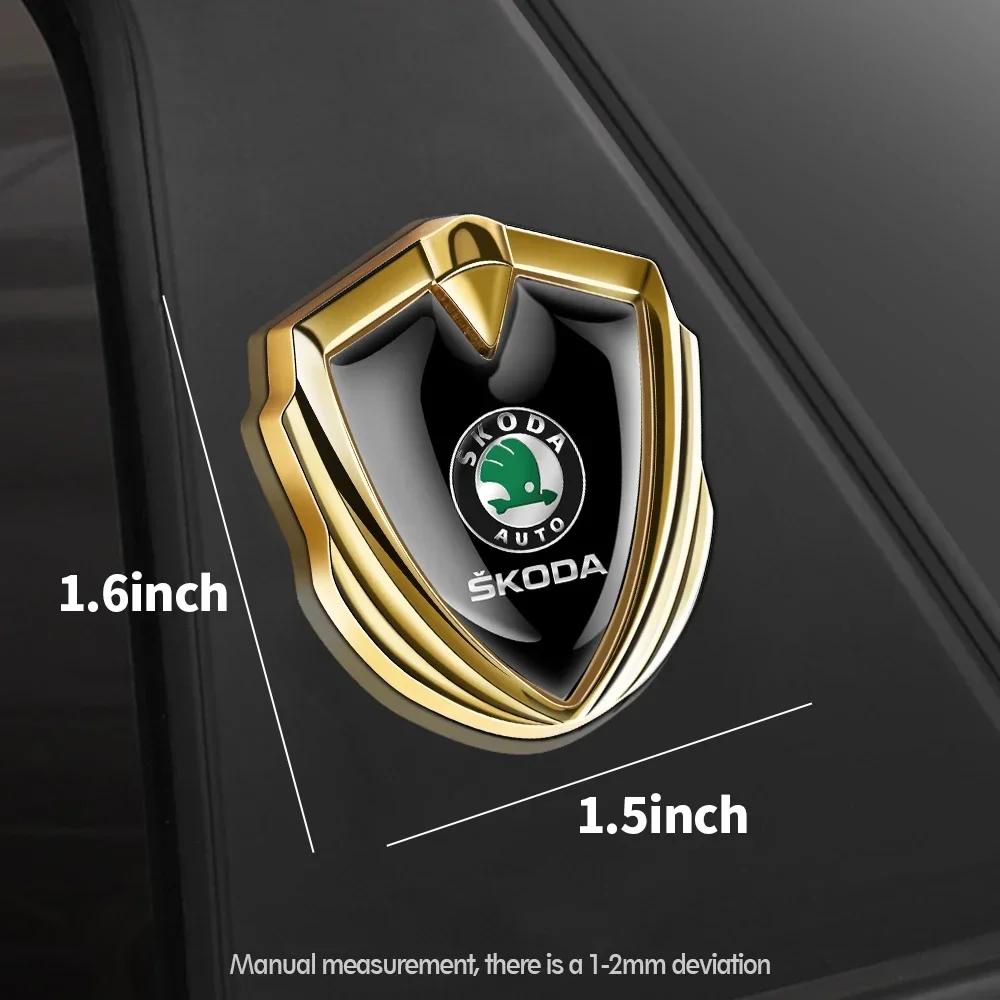 Car Shield Badge Sticker Auto Body Side Window Decoration Accessories For Skoda Octavia Rapid Fabia Superb Kodiaq Kamiq a7 A5