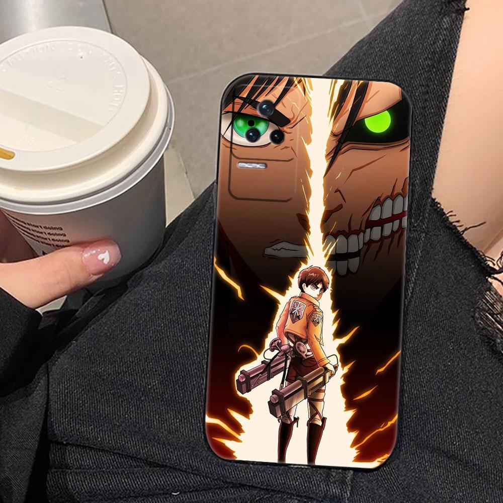 A-Attack On T-Titan Eren Phone Case For Redmi K60 K40 K30 15 15C 14C 13C 12C 12 10 10C 9T 9C 9A 9 8 8A  A1 A2 A3 Pro Plus Cover