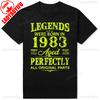 Vintage Made In 1983 Limited Edition 42st Birthday Gift Tshirt For Unisex Unisex Unisex Retro Casual Short Sleeve