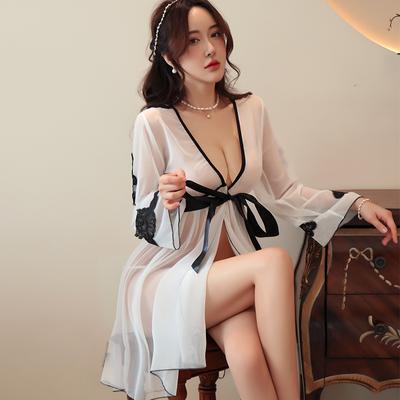 Sexy dessous hot sexy bett verführung damen erotische pyjamas pure lust bademantel