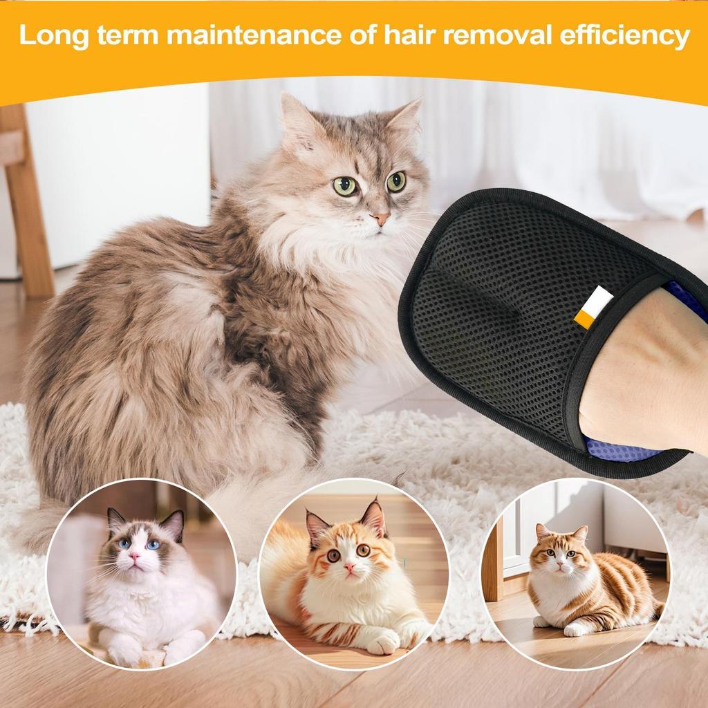 Double Pet Electrostatic Hair Removal Gloves Cat Hair Removal Brush Adhesive Cat Hair Comb Washing Hair Removal Grooming tool