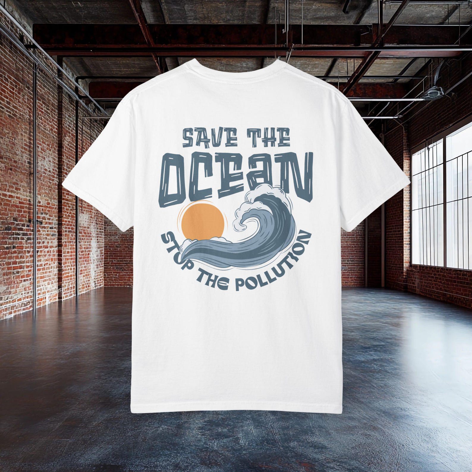 Save The Ocean Shirt, Stop The Pollution Tee, Ocean Lover Gift, Environmental Awareness Shirt, Beach Vacation Shirt, Summer T shirt 3XL