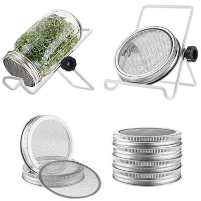 304 Stainless Steel Sprouting Mesh Lid for Mason Jars