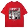 Sabrina Carpenter Singer Print T-shirt Unisex Soft Cotton Short Sleeve Oversized Loose Pop Music Fan Casual Street Fashion Tees 5