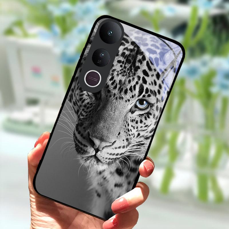 Phone Case For VIVO V50 Lite V50Lite 6.77" Tempered Glass Camera Protection Back Cover Luxury Full Coverage Shockproof Bumper