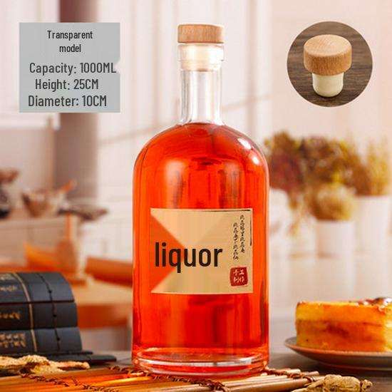 Stylish Glass Bottles for Baijiu, Wine & Vodka - Frosted & Sealed (Half Catty & One Catty Sizes)
