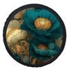 1pc Blue Poppy Garden Tire Cover - Stylish Wheel Protector With Vibrant Floral Design, Durable Polyester, Fits Most Cars, Perfec