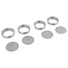 4pcs Sprout Mesh Cover 70mm Stainless Steel Strainer Sprouting Cover Lid For Jar Sprout Kitchen Tools Kitchen Accessories