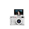 4K HD Flip Screen Digital Camera with 16x Zoom - Retro Design, Student Entry-Level CCD Camera