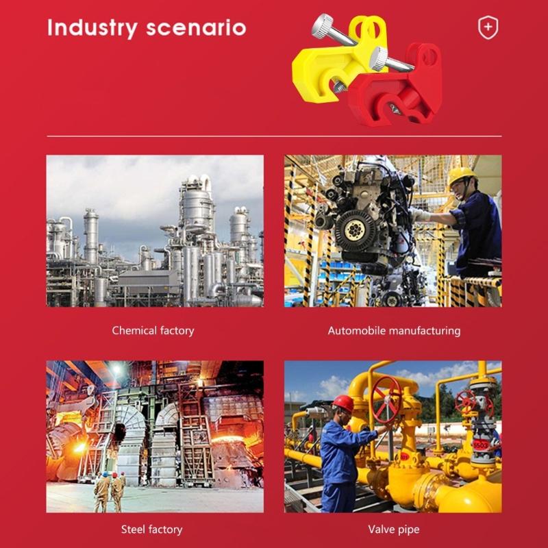 Manual Install Circuit Breaker Lock High Strength Circuit Breaker Lockout For Industrial Energy Isolation Safety