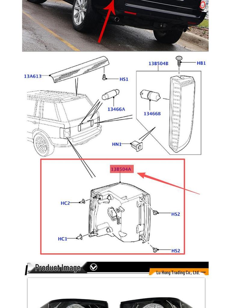 2010 Land Rover Range Rover Executive LED Taillight Assembly