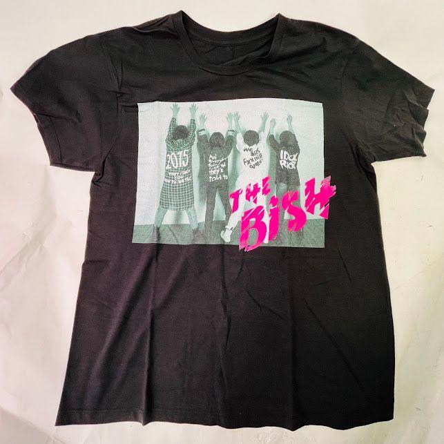 [Used] BiSH initial T-shirt L wego yone collaboration Bish Aina [Free shipping] Mail delivery *Cash on delivery not available