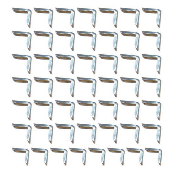 

50 шт. Защитный чехол для уголка книги, прочный металлический, универсальный, для скрапбукинга, фотоальбома, меню, блокнота, папки, уголка файла, защитный чехол 50pcs серебряный