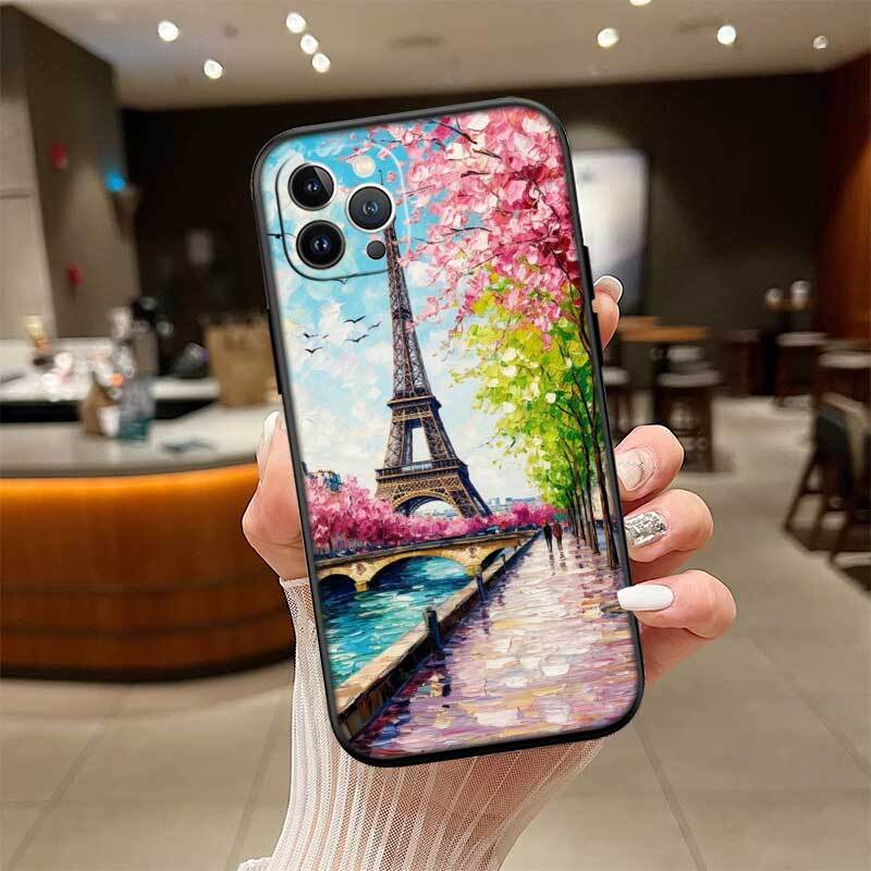 Paris Eiffel Tower Case for Samsung Note 20 10 S25 Plus Ultra Lite FE M20 M21 M30 M31 M51 A11 A26 A51 A52 A53 A56 A70 A71 A72 A73