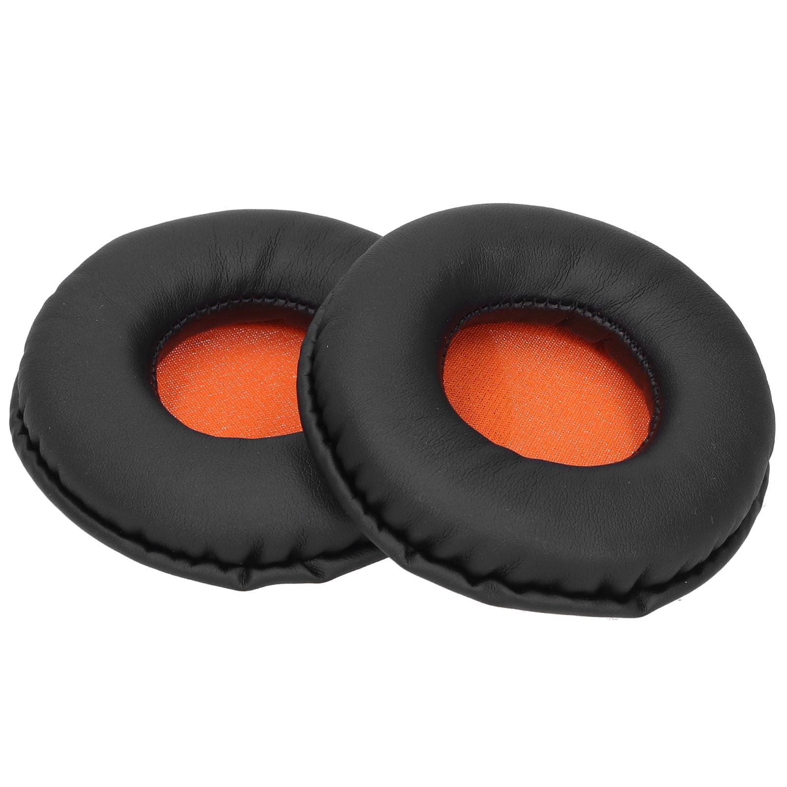 Pair Headphone Ear Cover Sponge Headset Earpad Cushion Fit for Skullcandy HESH HESH 2.0(Black Orange )