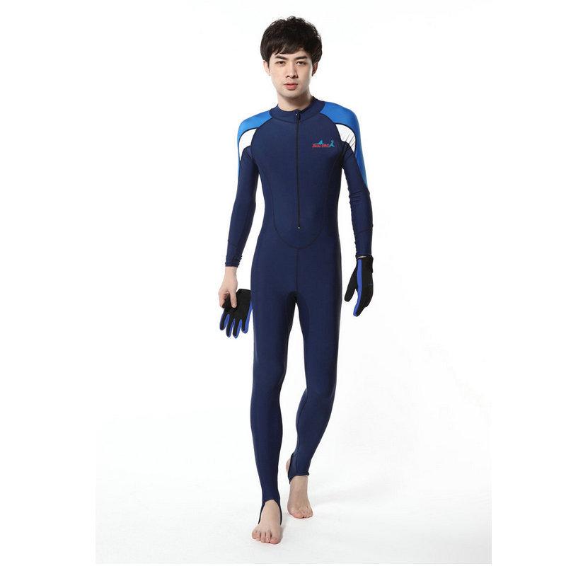 Unisex Adult Full Body Long Sleeve Swimsuit: Quick-Dry, Breathable, Sun-Protective for Surfing, Snorkeling, and Diving.